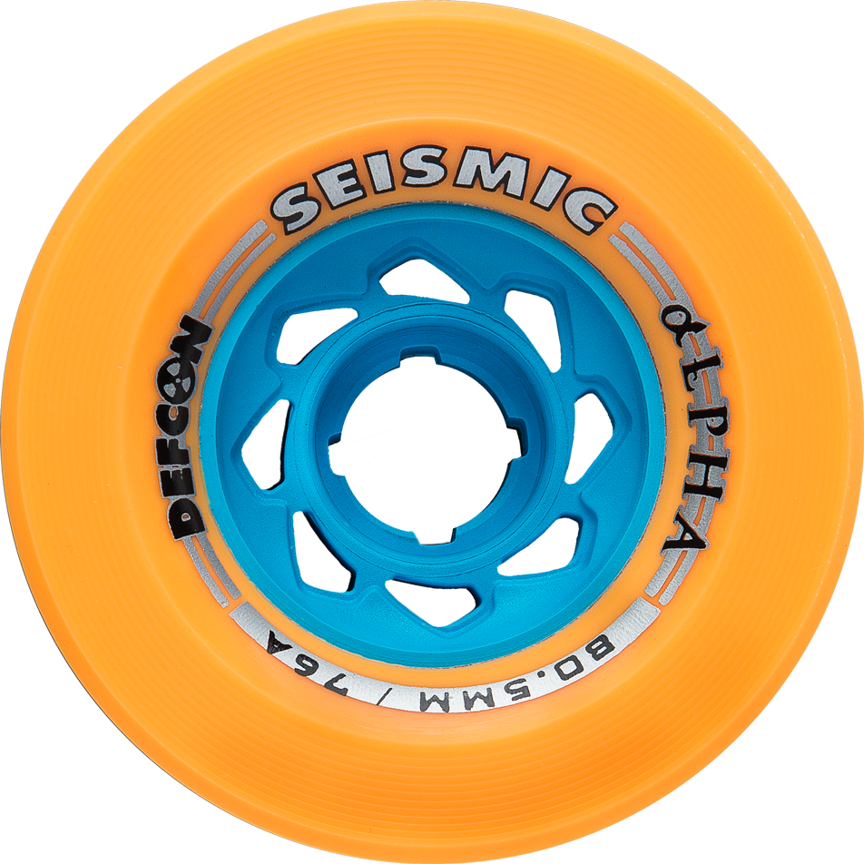 Seismic Alpha 80.5mm x 61mm 76A Mango – Sol Rideshop Seismic Alpha 80.5mm x 61mm 76A Mango – Sol Rideshop