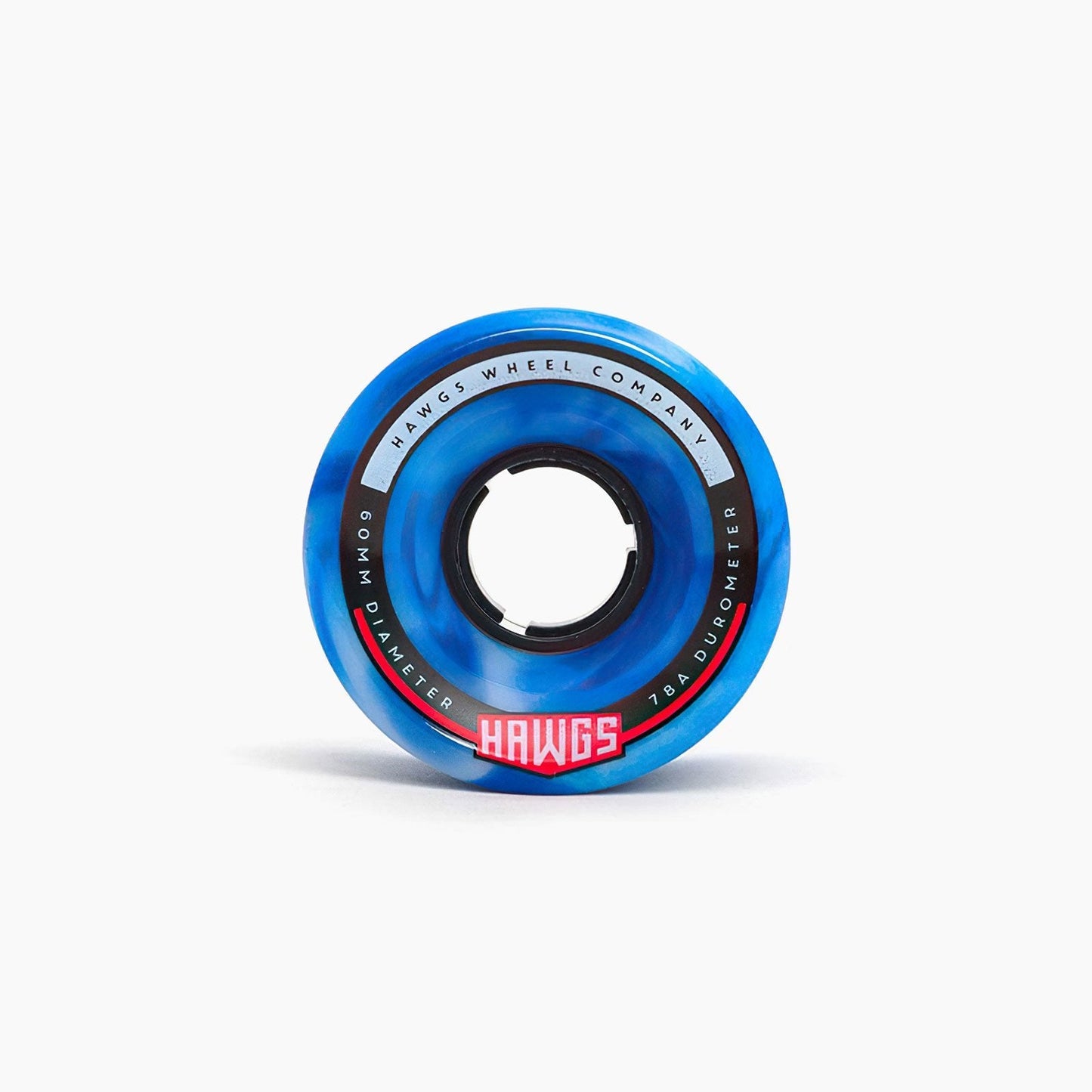 Chubby Hawgs 60mm x 40mm 78a Blue/White Swirl Stoneground