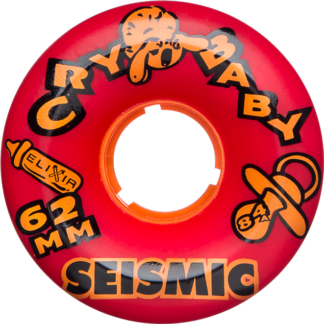 Seismic Crybaby 62mm 84A Red