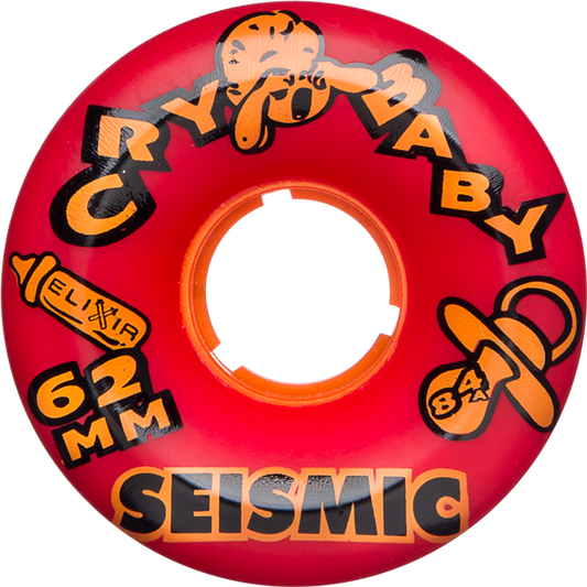 Seismic Crybaby 62mm 84A Red