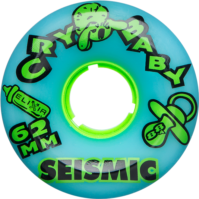 Seismic Crybaby 62mm 88A Blue